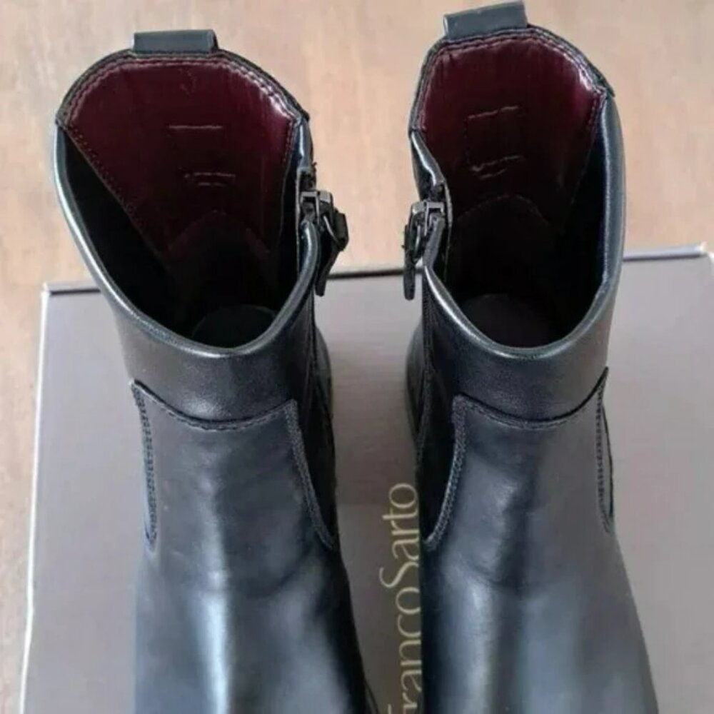 Franco Sarto Gracelyn Bootie - Color: Black Leather - Size: Women 7 - Picture 4 of 9